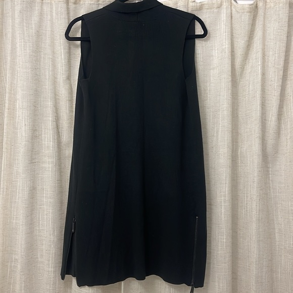 Nanette Lepore Black Sweater Vest with side zippers Size Small EUC - Picture 11 of 11
